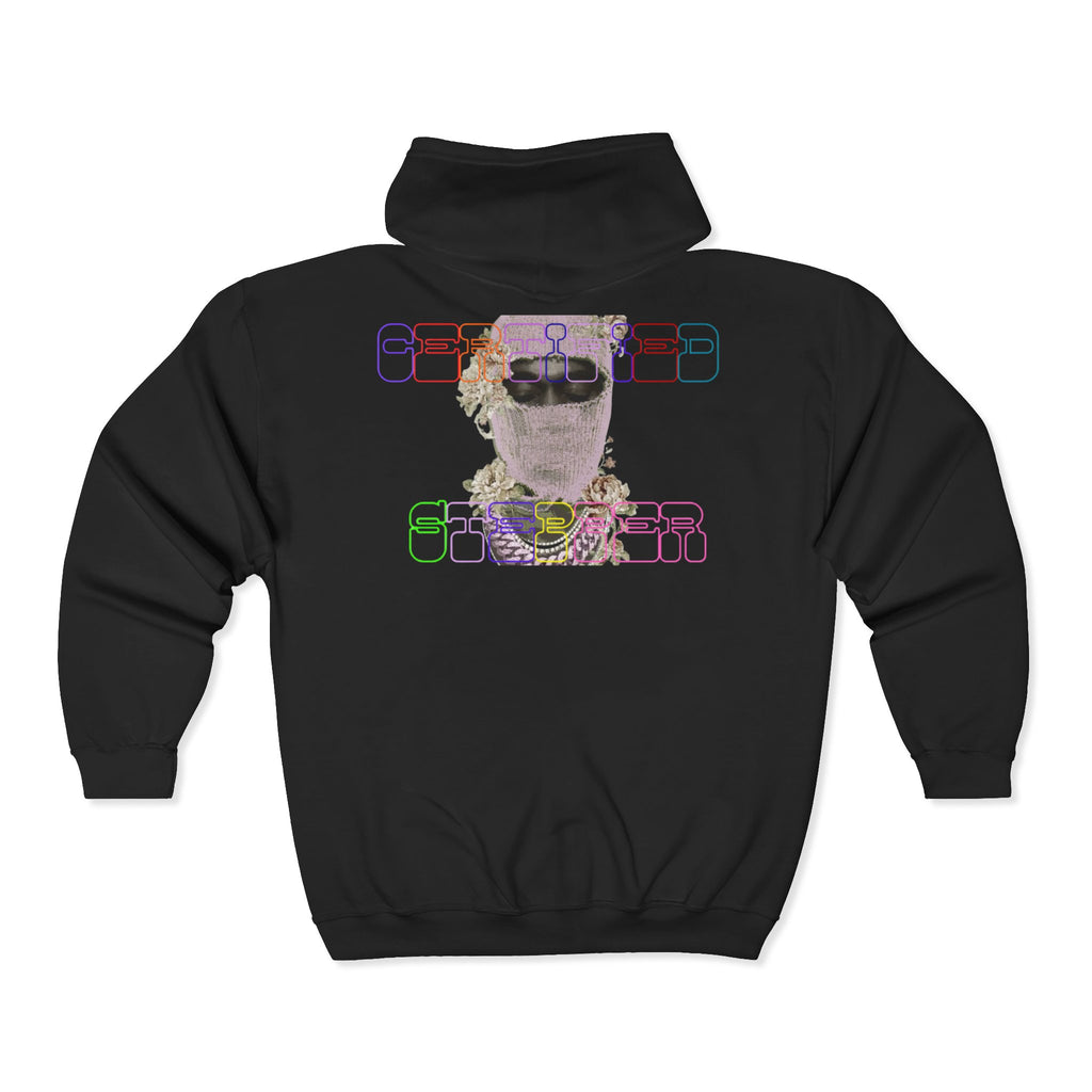 Trendy Graphic Zip Hoodie for Creative Souls