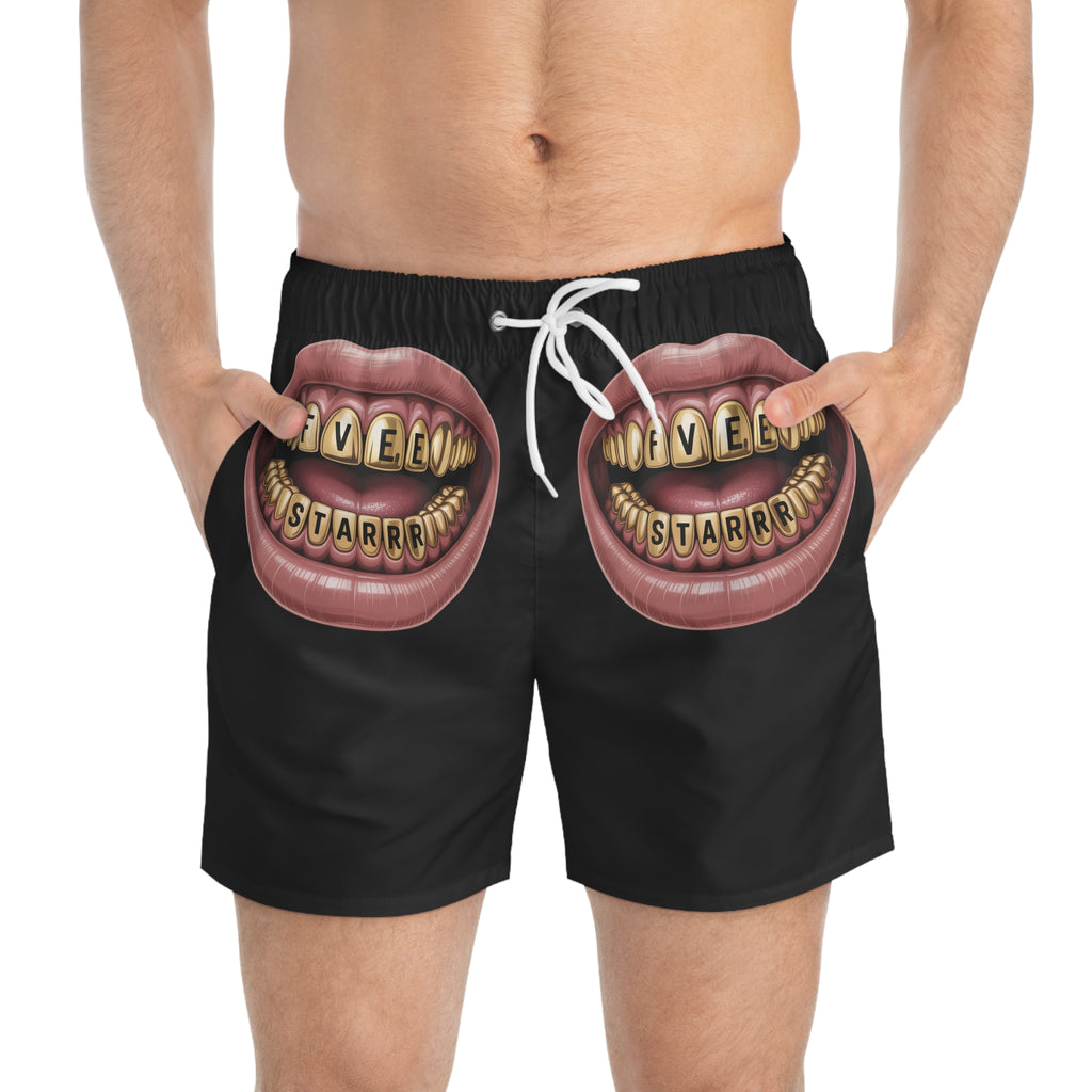 Starry Teeth Swim Trunks for Fun Beach Days