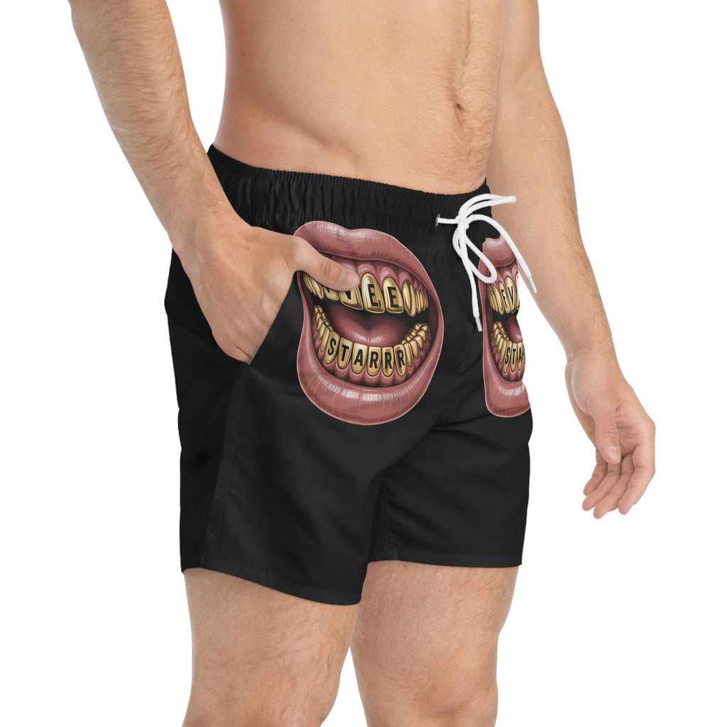 Starry Teeth Swim Trunks for Fun Beach Days