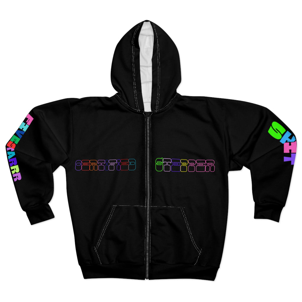 Colorful Eye Graphic Unisex Zip Hoodie